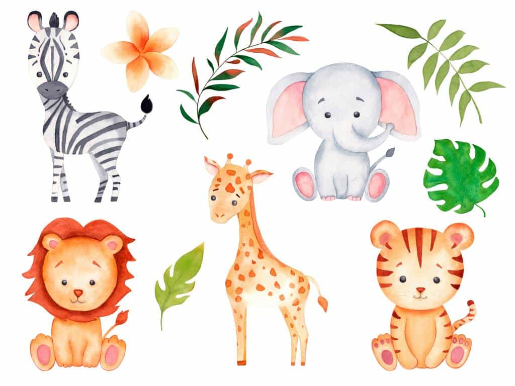 stickers animaux de la jungle