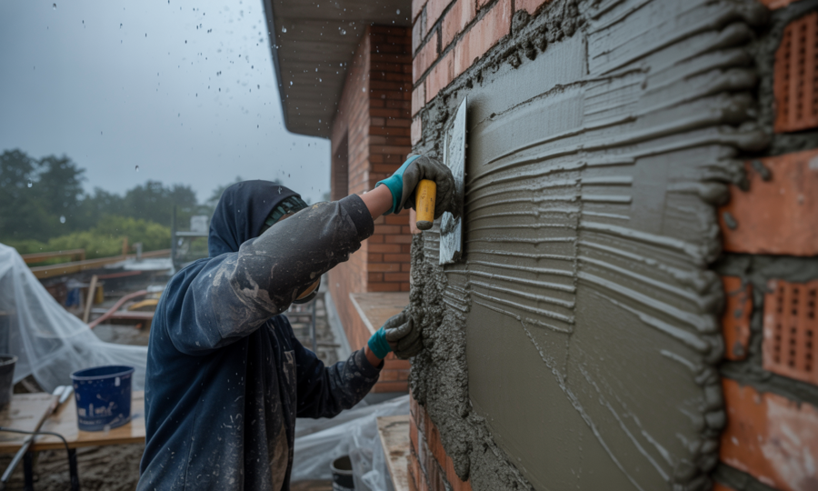 Peut-on vraiment appliquer un enduit par temps humide ?