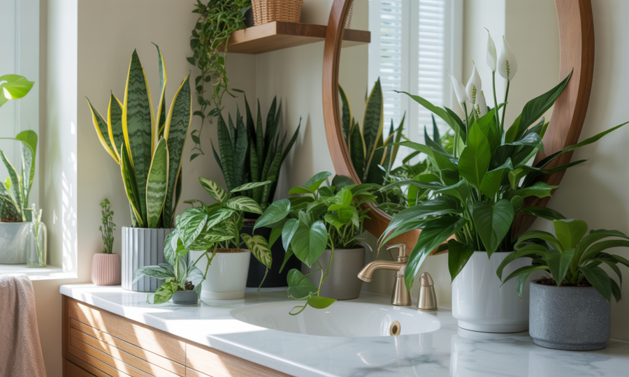 Plante salle de bain : lesquelles choisir pour allier esthétique et purification de l’air ?