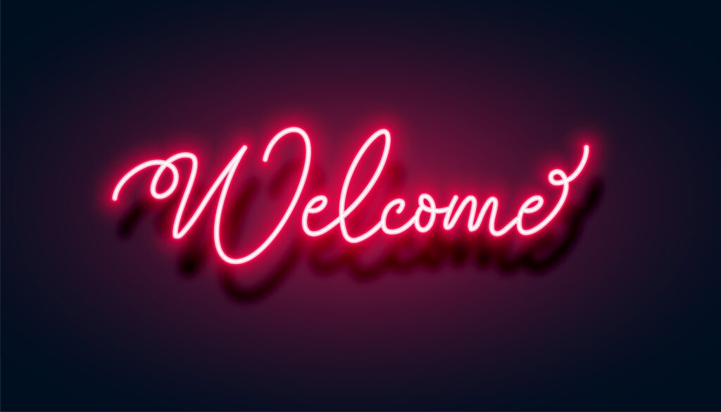 Néon personnalisable Welcome