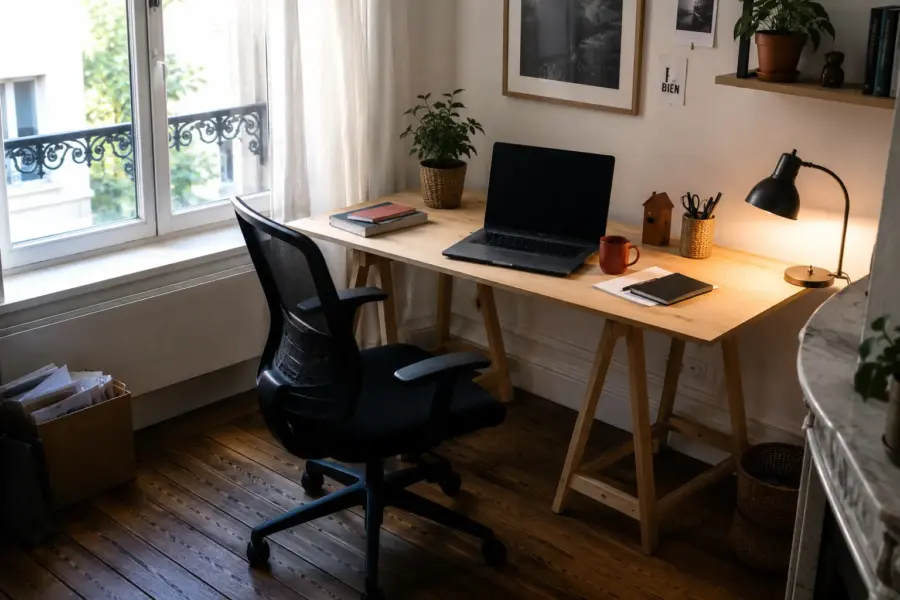 Am&eacute;nager un coin bureau ergonomique &agrave; la maison : nos conseils pour allier confort et bien-&ecirc;tre