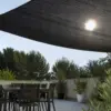 filet d'ombrage sur une terrasse